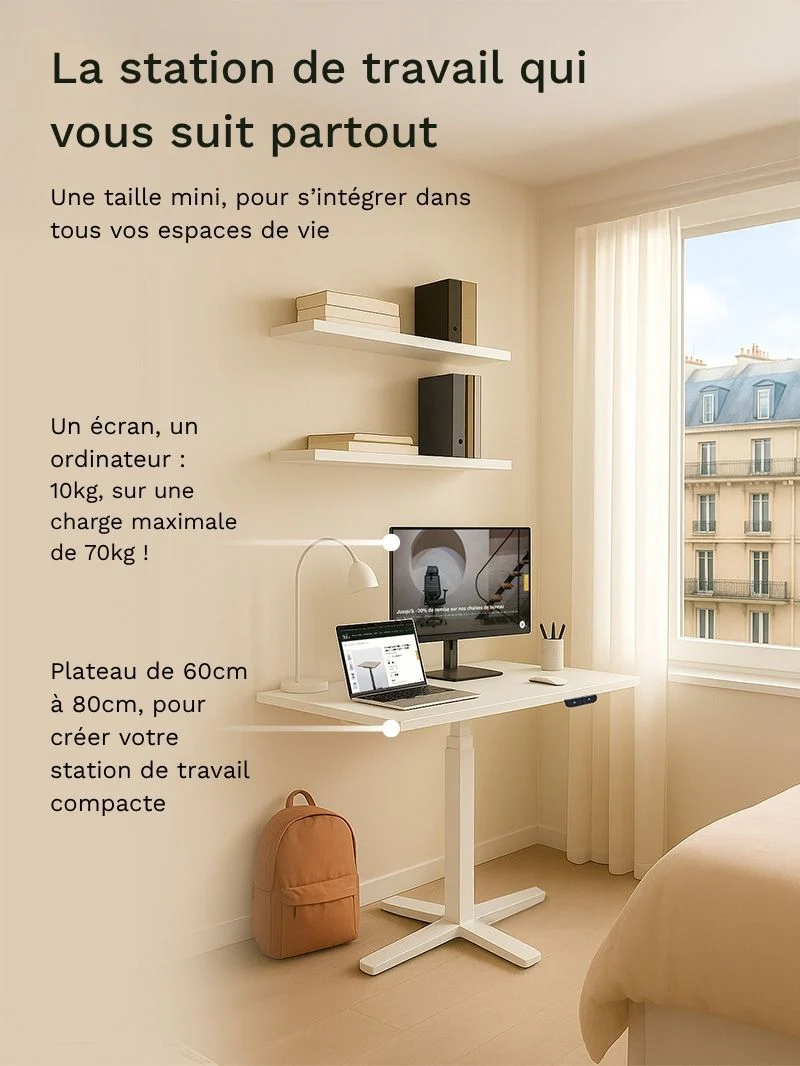 Mini Plus | Pieds de Bureau Électrique Réglable en Hauteur - Image 5